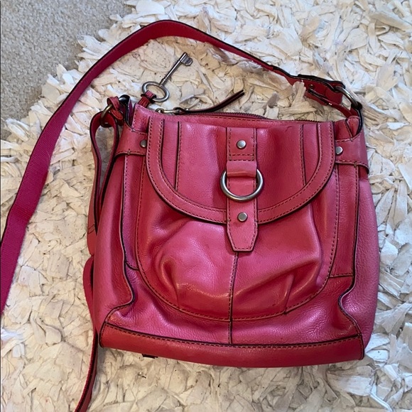 Fossil Handbags - Pink Leather Fossil Bag